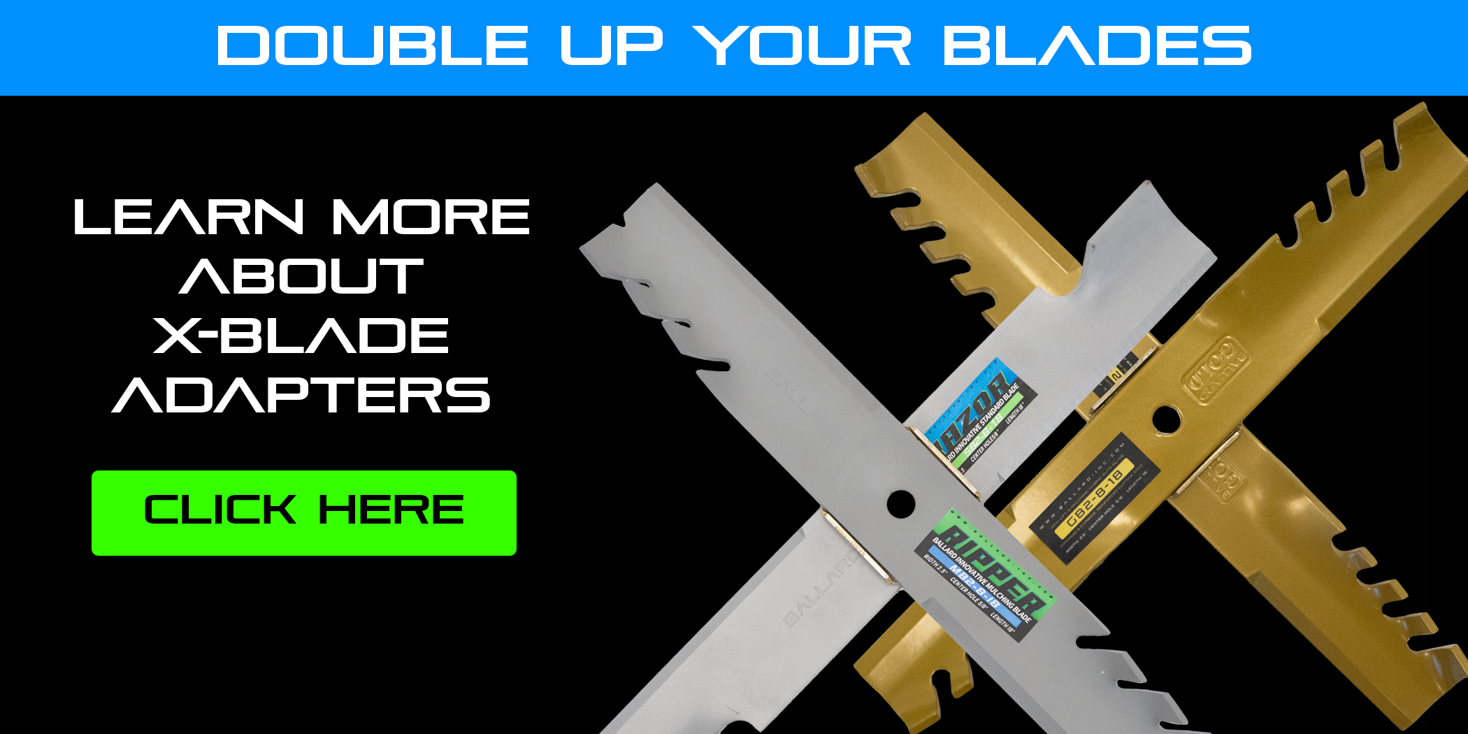 X-BLADE Dual Blade Kit: 16 1/2